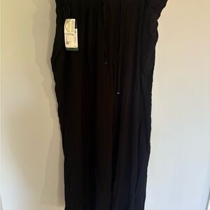 Ulla Popken Black Textured Pants